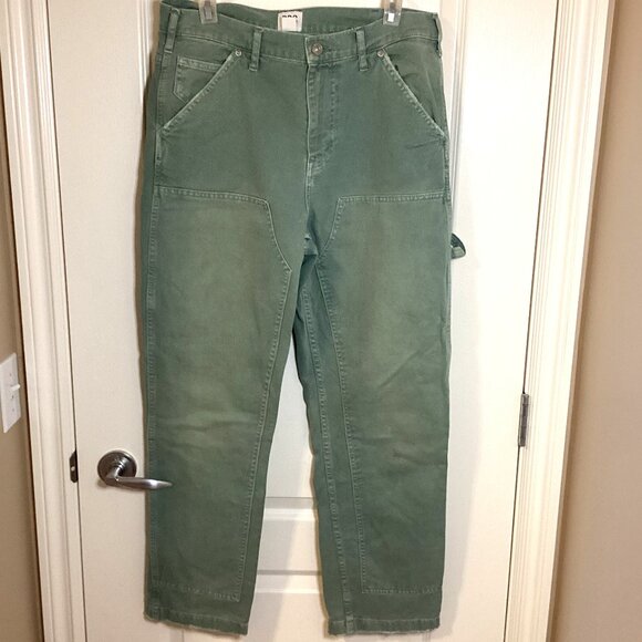 BDG Urban Outfitters Men's Carpenter Green Jeans Double Knee Work Pants - Picture 1 of 13